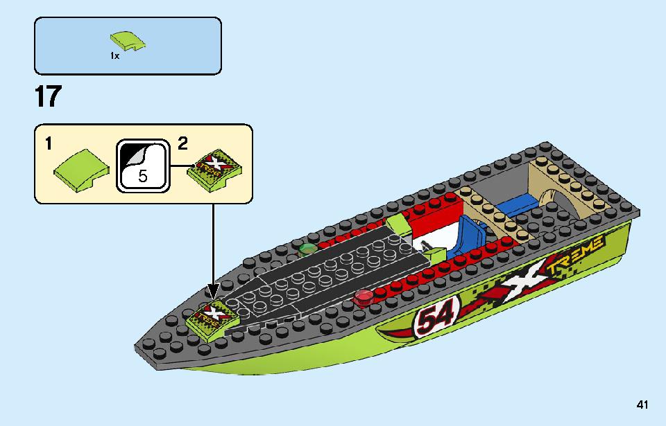 Race Boat Transporter 60254 LEGO information LEGO instructions 41 page