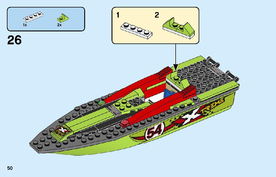 Race Boat Transporter 60254 LEGO information LEGO instructions 50 page