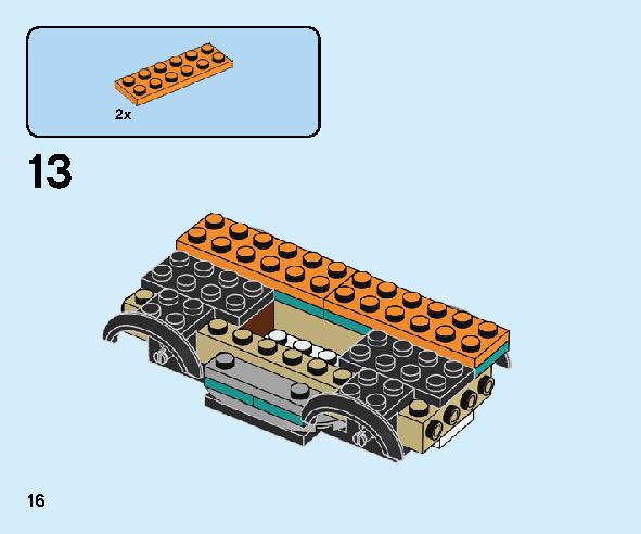 ガソリンスタンド 60257 レゴの商品情報 レゴの説明書・組立方法 16 page