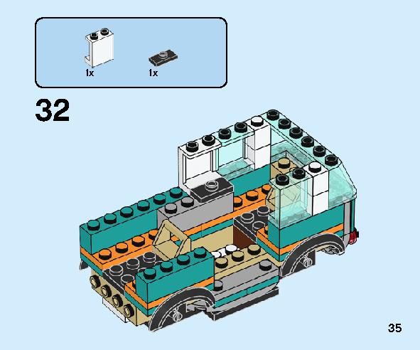 ガソリンスタンド 60257 レゴの商品情報 レゴの説明書・組立方法 35 page