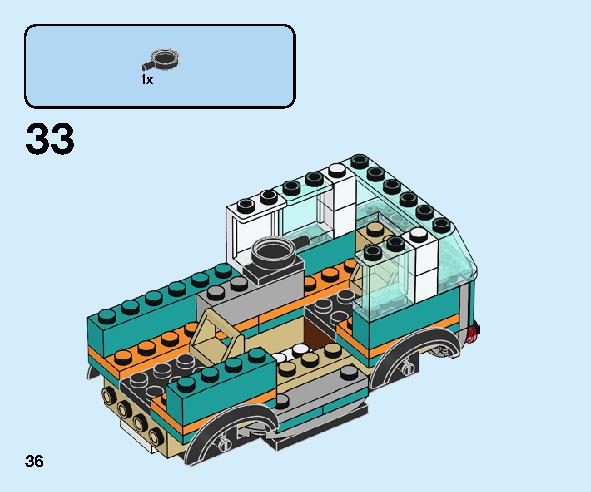 ガソリンスタンド 60257 レゴの商品情報 レゴの説明書・組立方法 36 page
