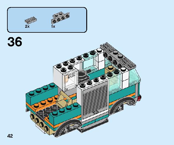 ガソリンスタンド 60257 レゴの商品情報 レゴの説明書・組立方法 42 page