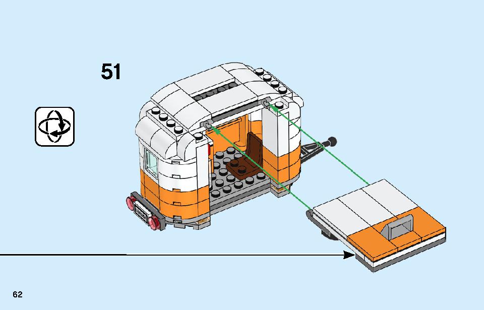 車の修理工場 60258 レゴの商品情報 レゴの説明書・組立方法 62 page