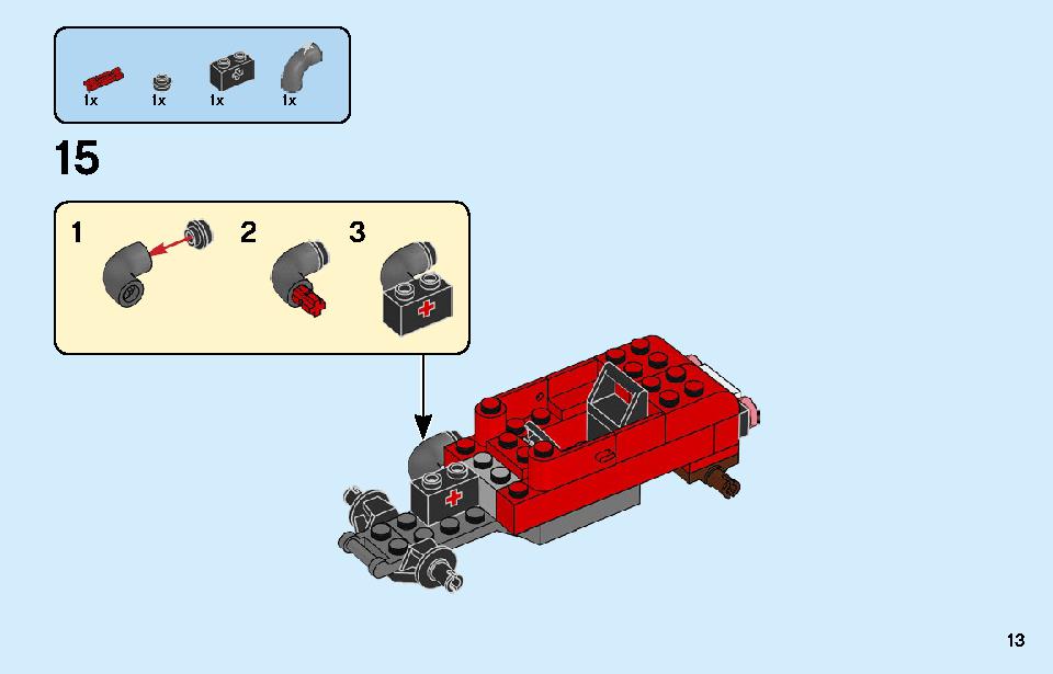 車の修理工場 60258 レゴの商品情報 レゴの説明書・組立方法 13 page