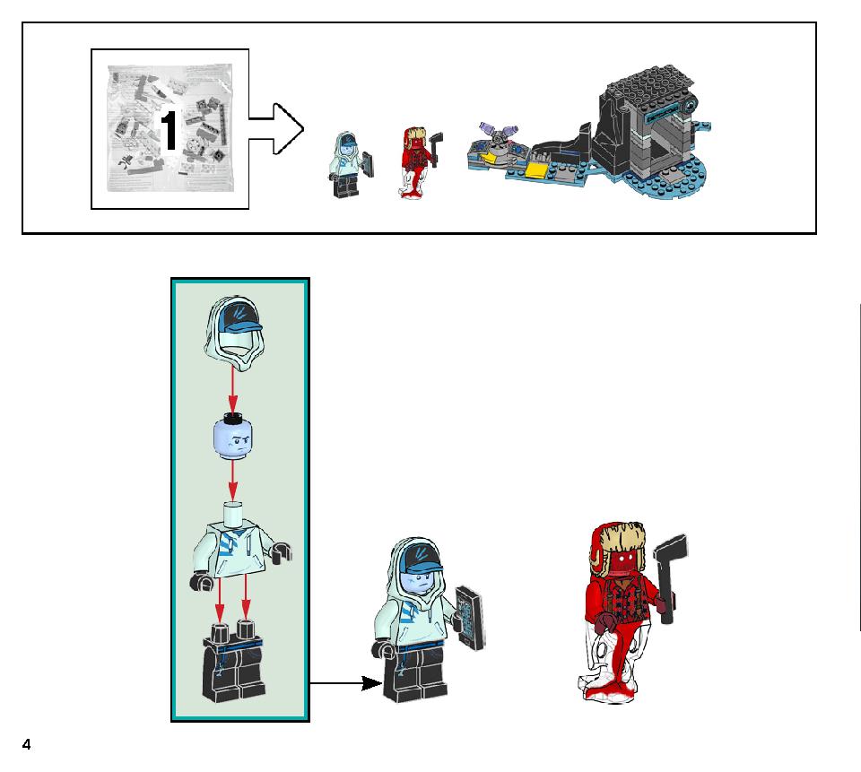 Welcome to the Hidden Side 70427 LEGO information LEGO instructions 4 page