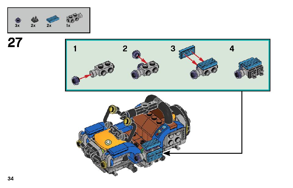 Jack's Beach Buggy 70428 LEGO information LEGO instructions 34 page