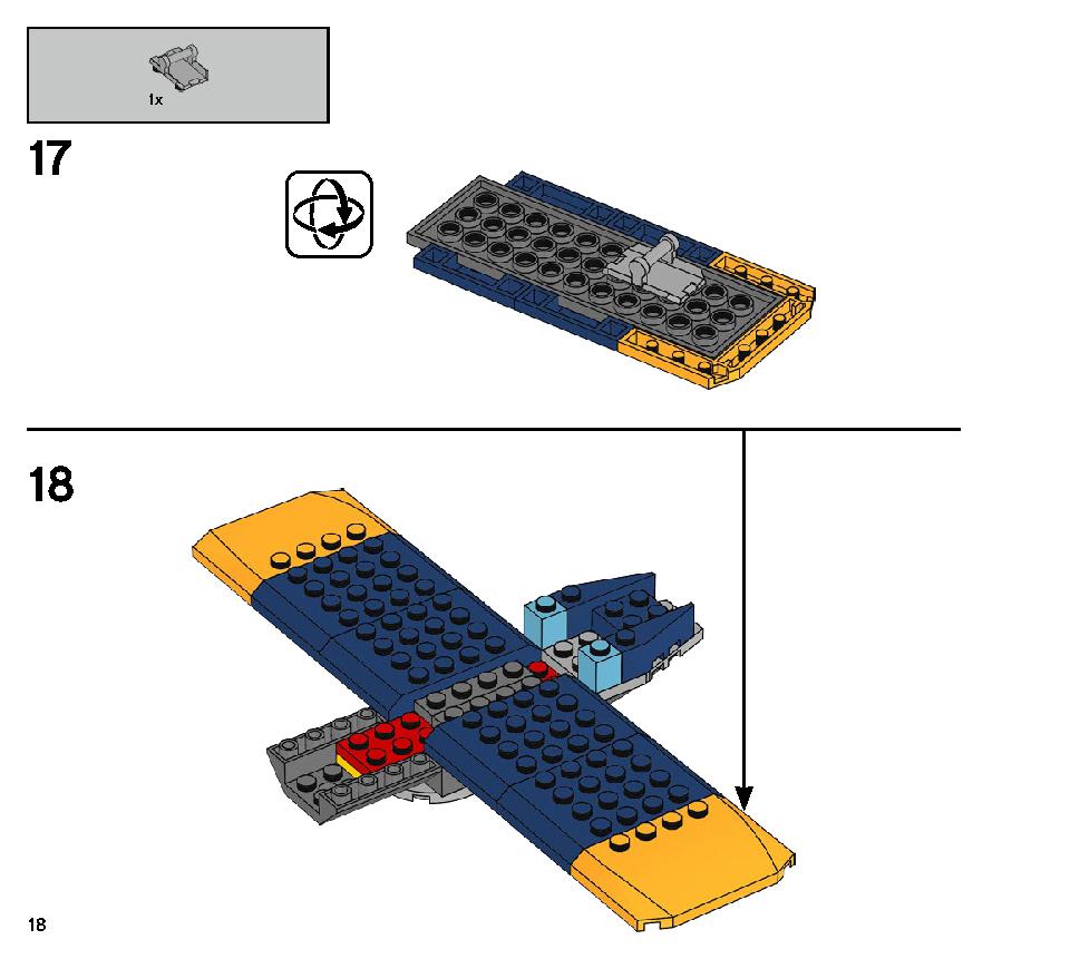 エル・フエゴのスタント飛行機 70429 レゴの商品情報 レゴの説明書・組立方法 18 page