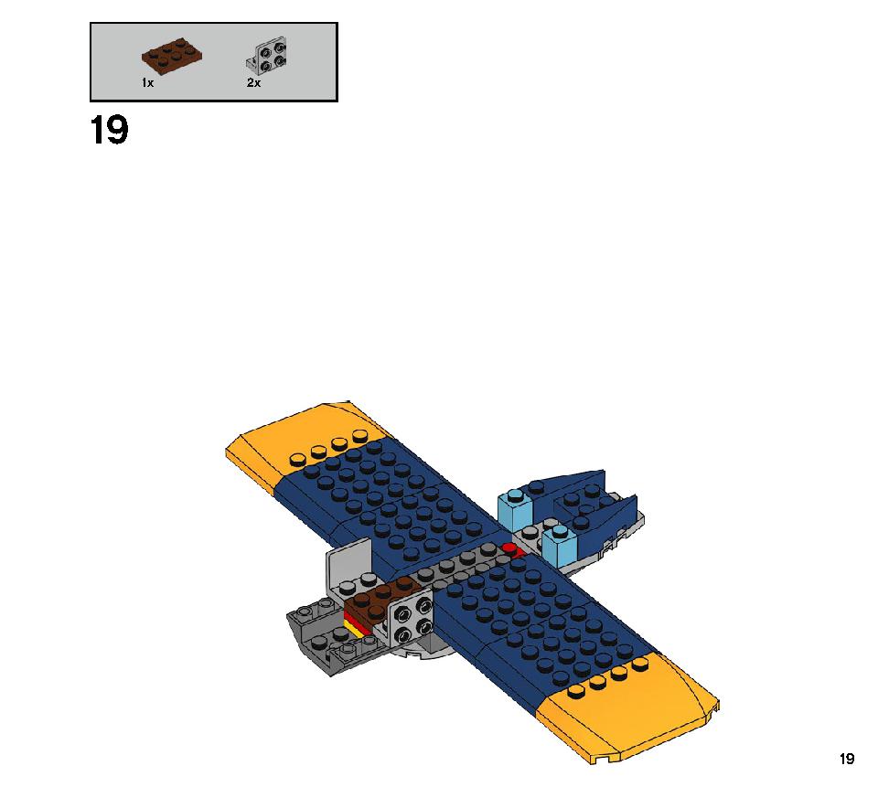 エル・フエゴのスタント飛行機 70429 レゴの商品情報 レゴの説明書・組立方法 19 page
