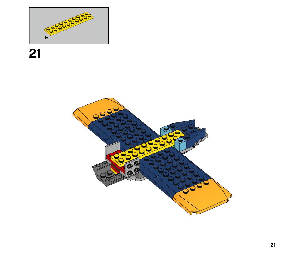 エル・フエゴのスタント飛行機 70429 レゴの商品情報 レゴの説明書・組立方法 21 page