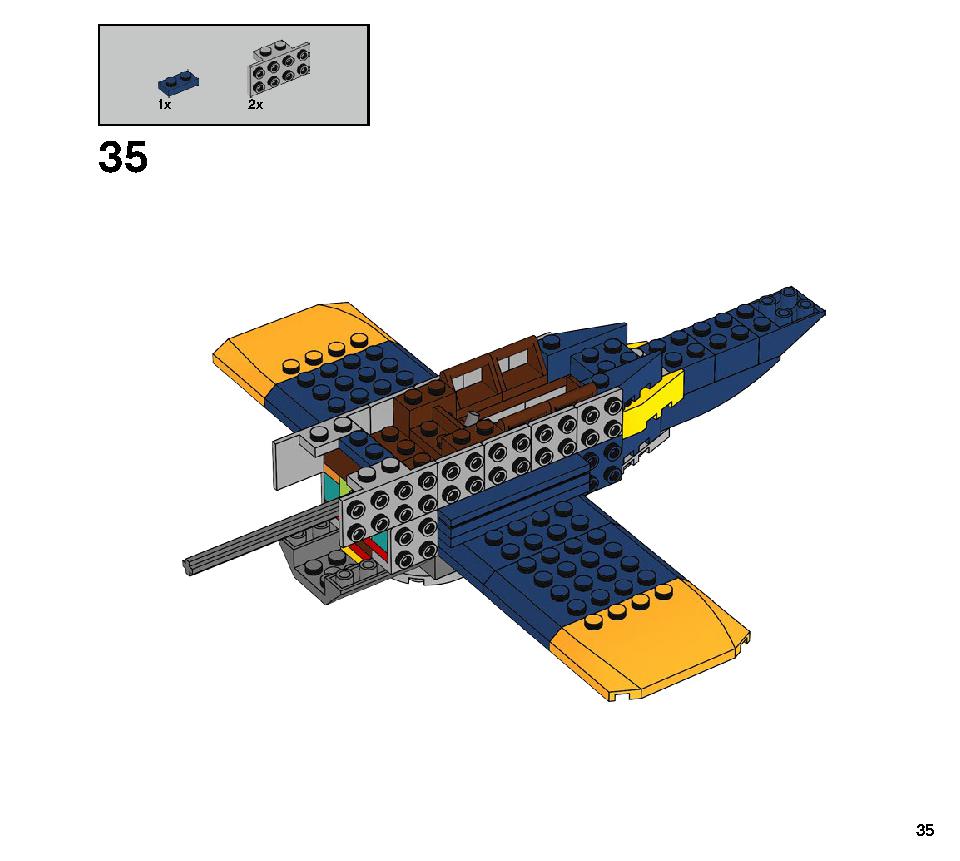 エル・フエゴのスタント飛行機 70429 レゴの商品情報 レゴの説明書・組立方法 35 page