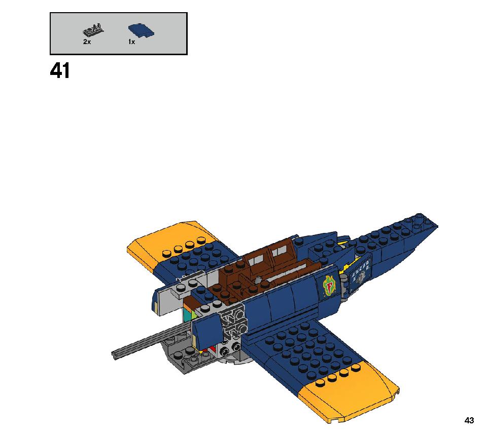 エル・フエゴのスタント飛行機 70429 レゴの商品情報 レゴの説明書・組立方法 43 page