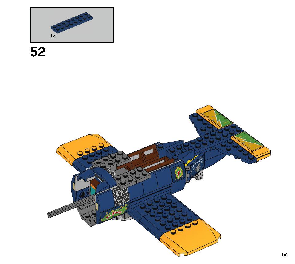エル・フエゴのスタント飛行機 70429 レゴの商品情報 レゴの説明書・組立方法 57 page
