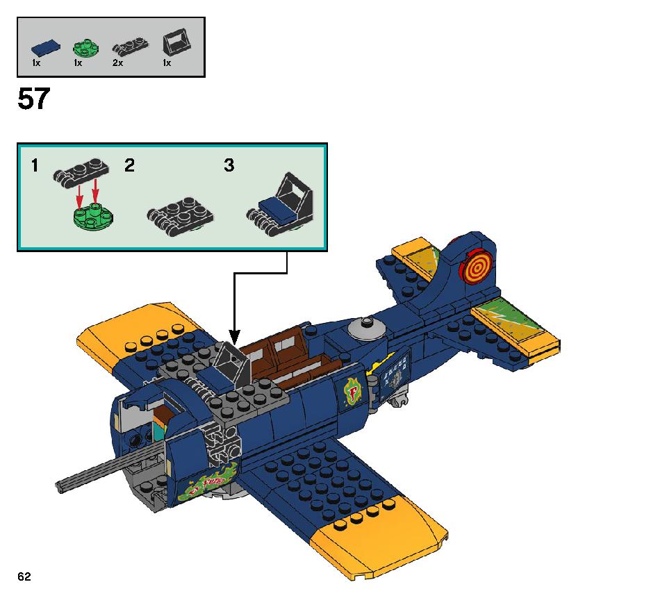 エル・フエゴのスタント飛行機 70429 レゴの商品情報 レゴの説明書・組立方法 62 page