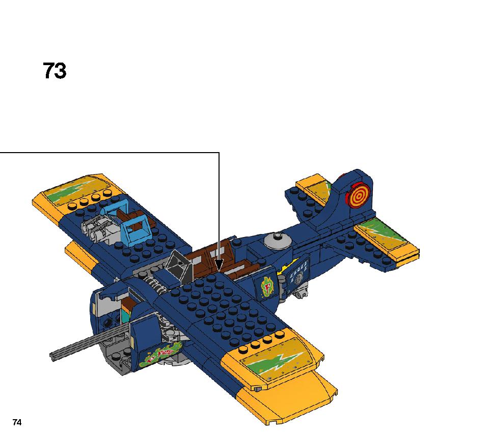 エル・フエゴのスタント飛行機 70429 レゴの商品情報 レゴの説明書・組立方法 74 page