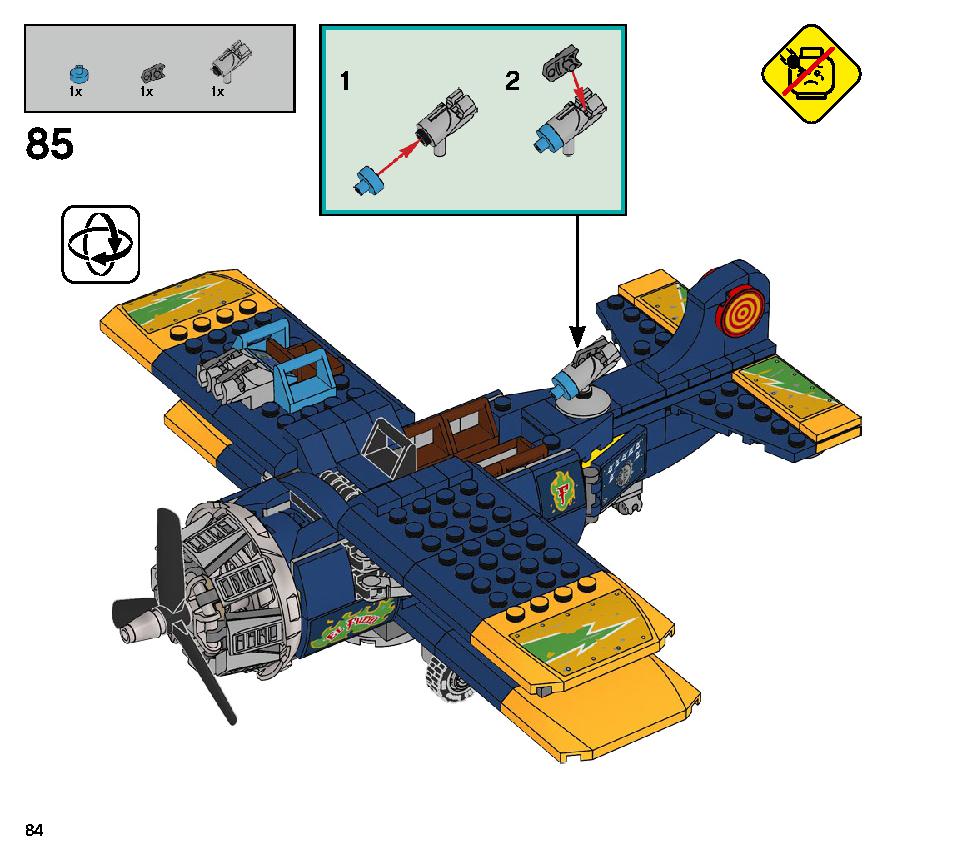 エル・フエゴのスタント飛行機 70429 レゴの商品情報 レゴの説明書・組立方法 84 page