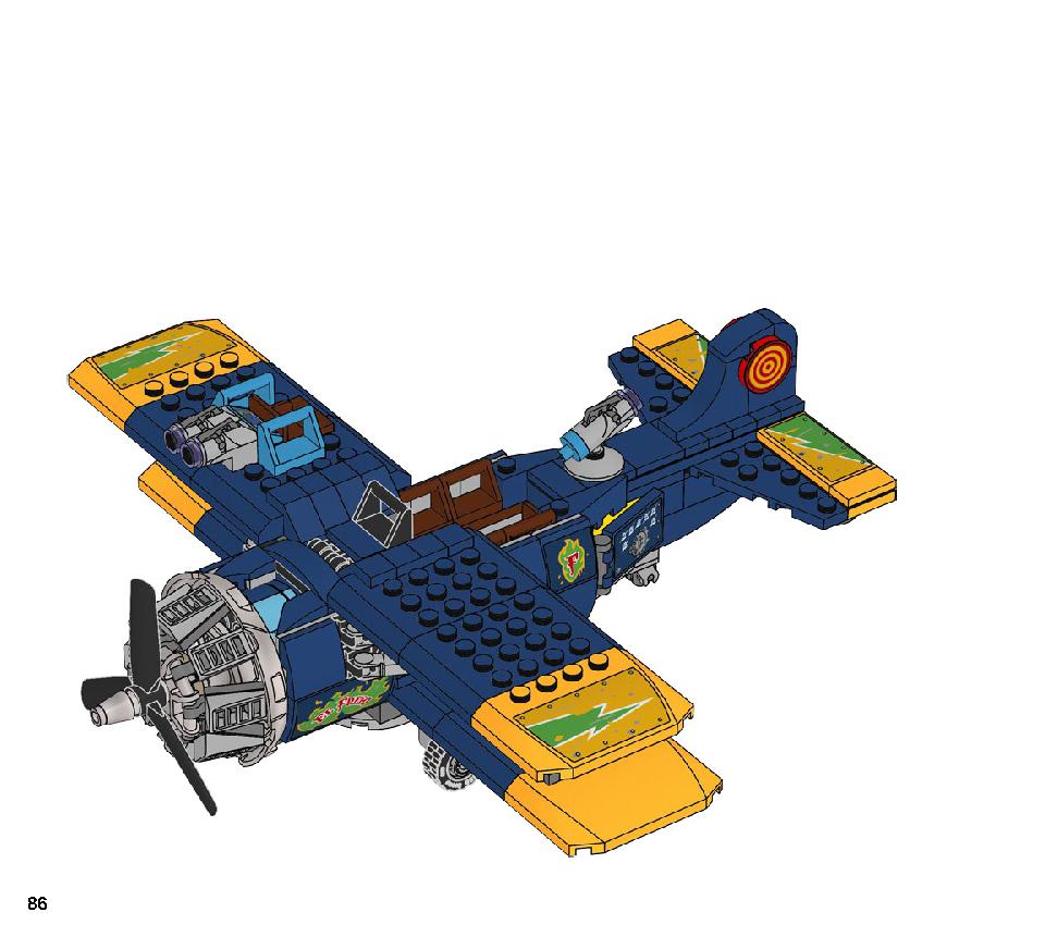 エル・フエゴのスタント飛行機 70429 レゴの商品情報 レゴの説明書・組立方法 86 page