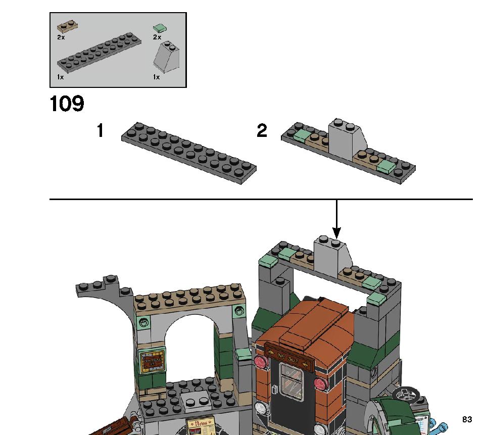 ニューベリーの地下鉄 70430 レゴの商品情報 レゴの説明書・組立方法 83 page