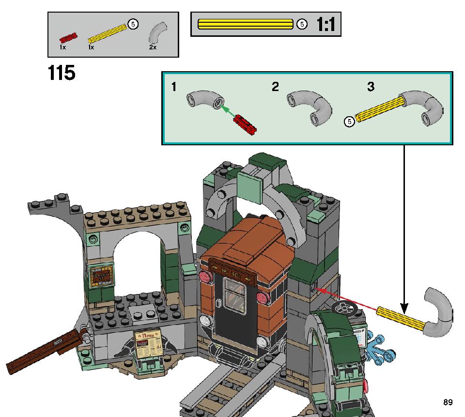 ニューベリーの地下鉄 70430 レゴの商品情報 レゴの説明書・組立方法 89 page