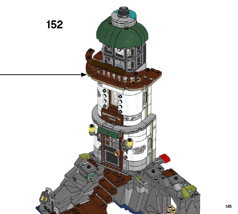 ジョー・イシュマエルの暗やみの灯台 70431 レゴの商品情報 レゴの説明書・組立方法 145 page