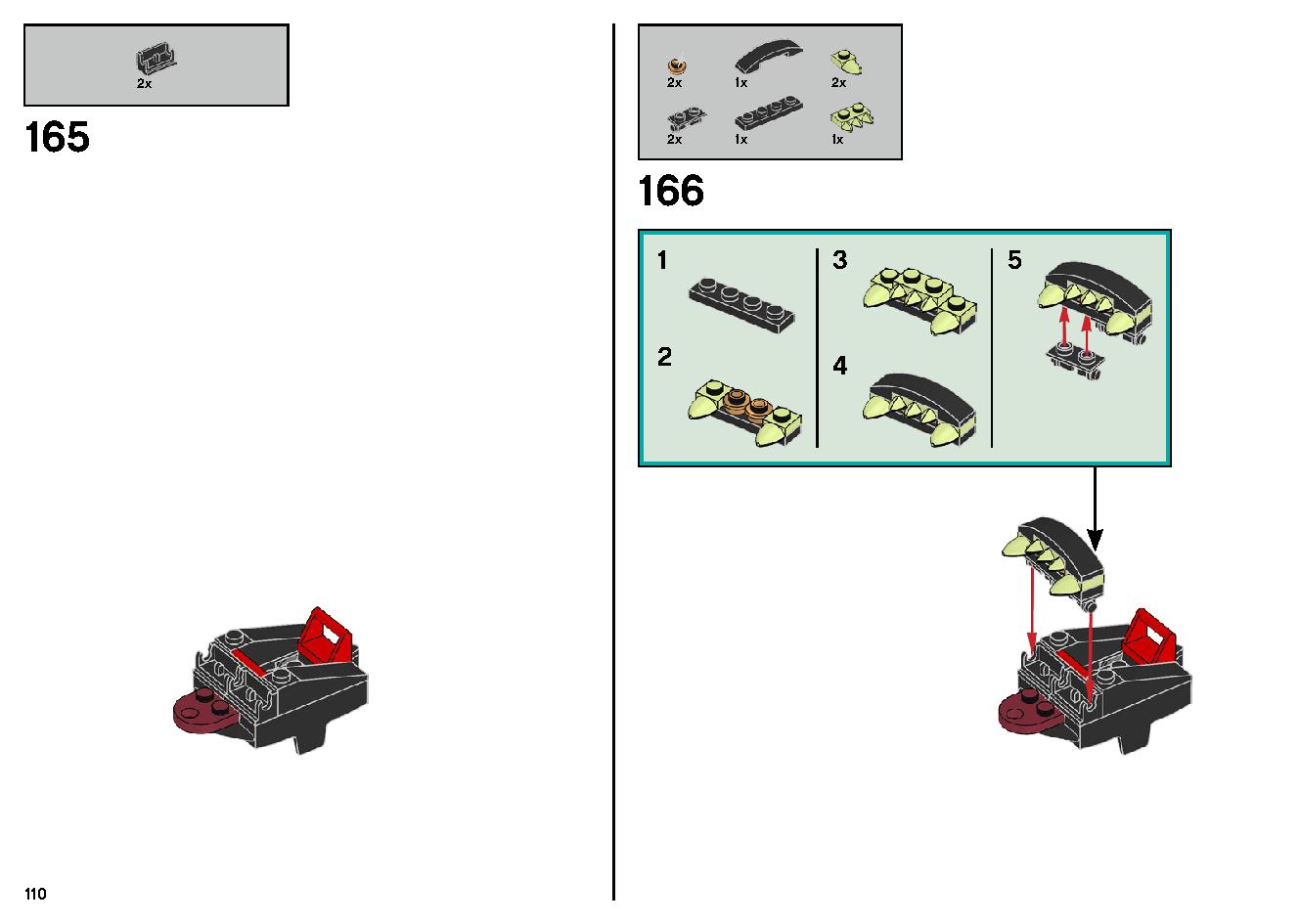 ゴーストのいる遊園地 70432 レゴの商品情報 レゴの説明書・組立方法 110 page