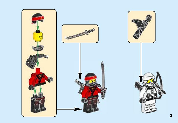Spinjitzu Training 70606 レゴの商品情報 レゴの説明書・組立方法 3 page