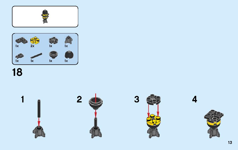 Manta Ray Bomber 70609 レゴの商品情報 レゴの説明書・組立方法 13 page