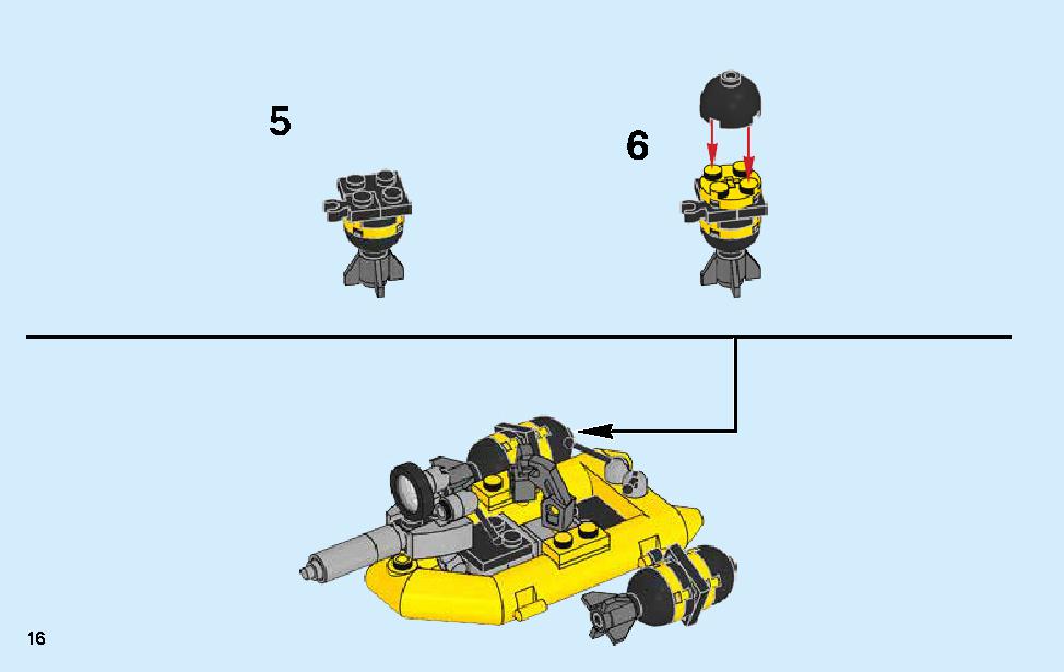 Manta Ray Bomber 70609 レゴの商品情報 レゴの説明書・組立方法 16 page