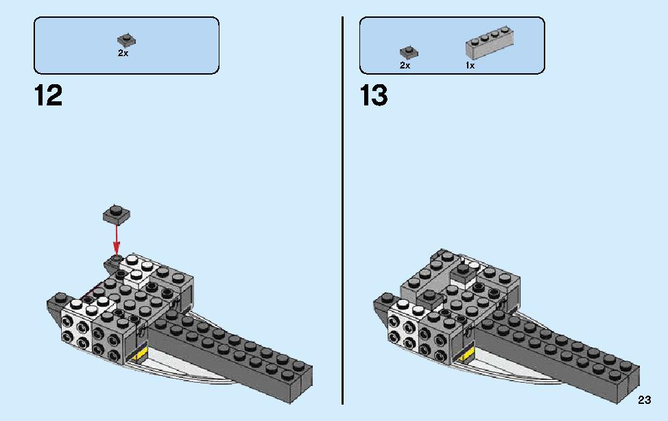 Manta Ray Bomber 70609 LEGO information LEGO instructions 23 page