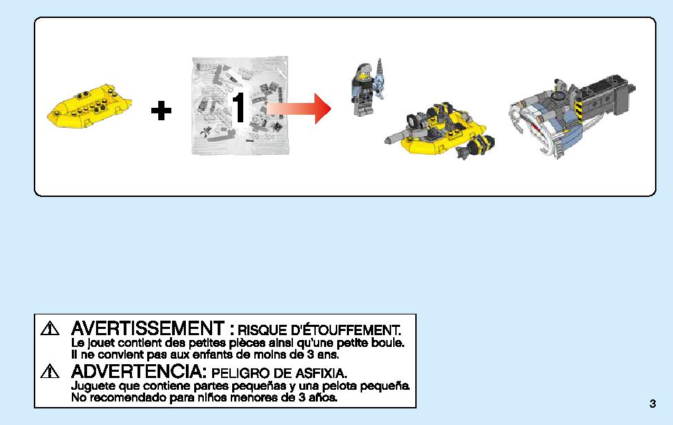 Manta Ray Bomber 70609 LEGO information LEGO instructions 3 page