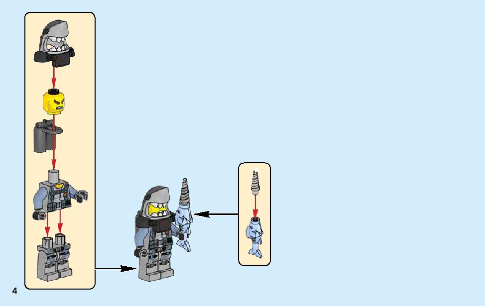 Manta Ray Bomber 70609 レゴの商品情報 レゴの説明書・組立方法 4 page