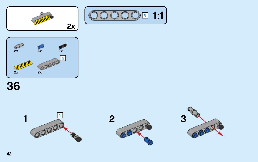 Manta Ray Bomber 70609 レゴの商品情報 レゴの説明書・組立方法 42 page