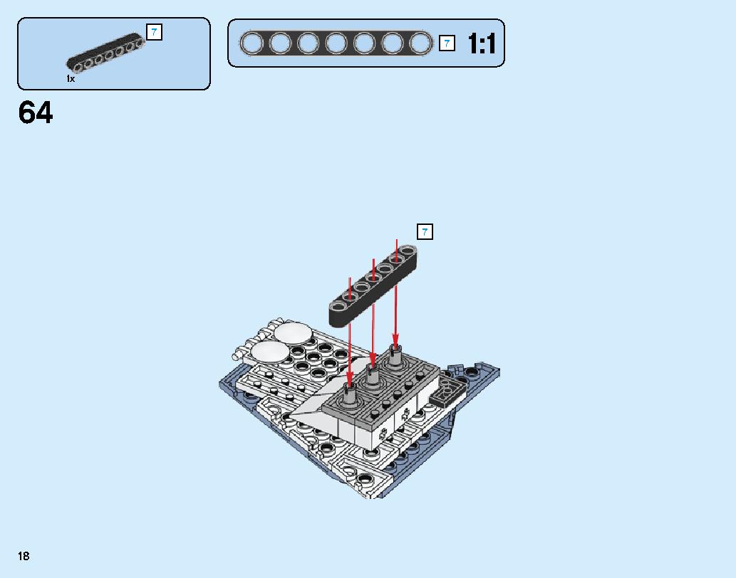 Manta Ray Bomber 70609 LEGO information LEGO instructions 18 page