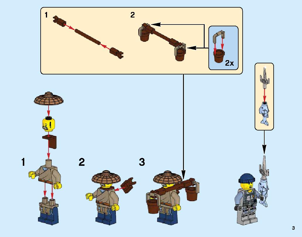 Manta Ray Bomber 70609 LEGO information LEGO instructions 3 page
