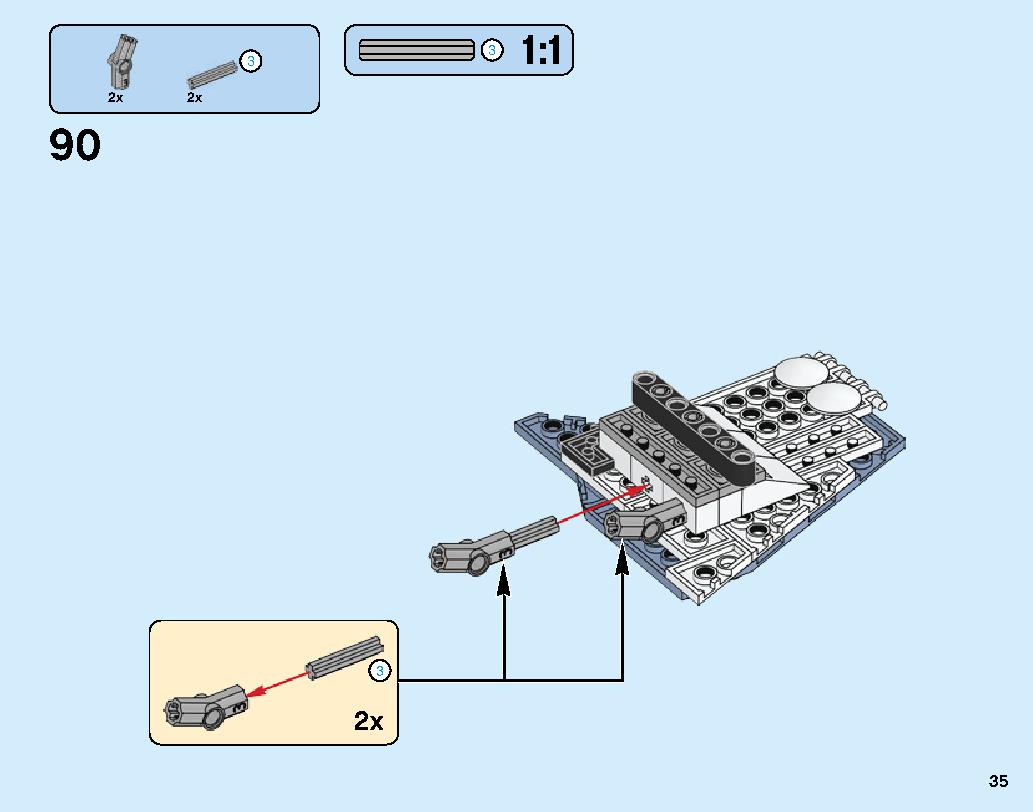 Manta Ray Bomber 70609 レゴの商品情報 レゴの説明書・組立方法 35 page