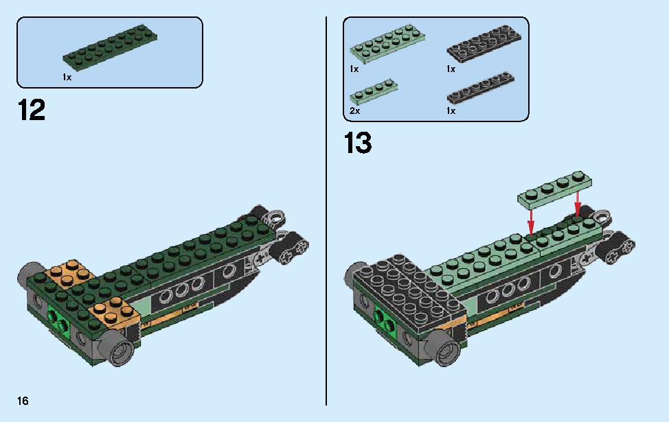 Green Ninja Mech Dragon 70612 LEGO information LEGO instructions 16 page