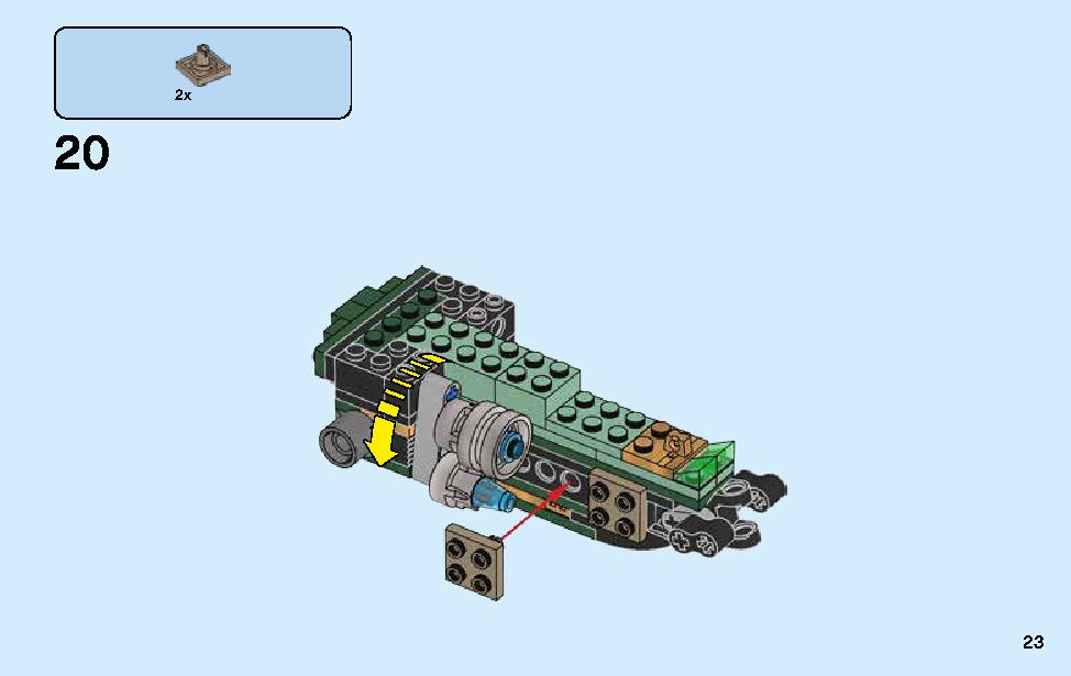 Green Ninja Mech Dragon 70612 LEGO information LEGO instructions 23 page