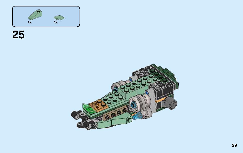 Green Ninja Mech Dragon 70612 LEGO information LEGO instructions 29 page