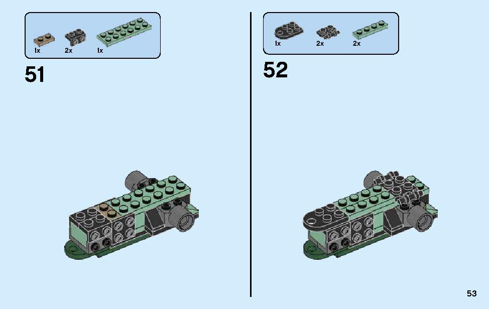 Green Ninja Mech Dragon 70612 LEGO information LEGO instructions 53 page