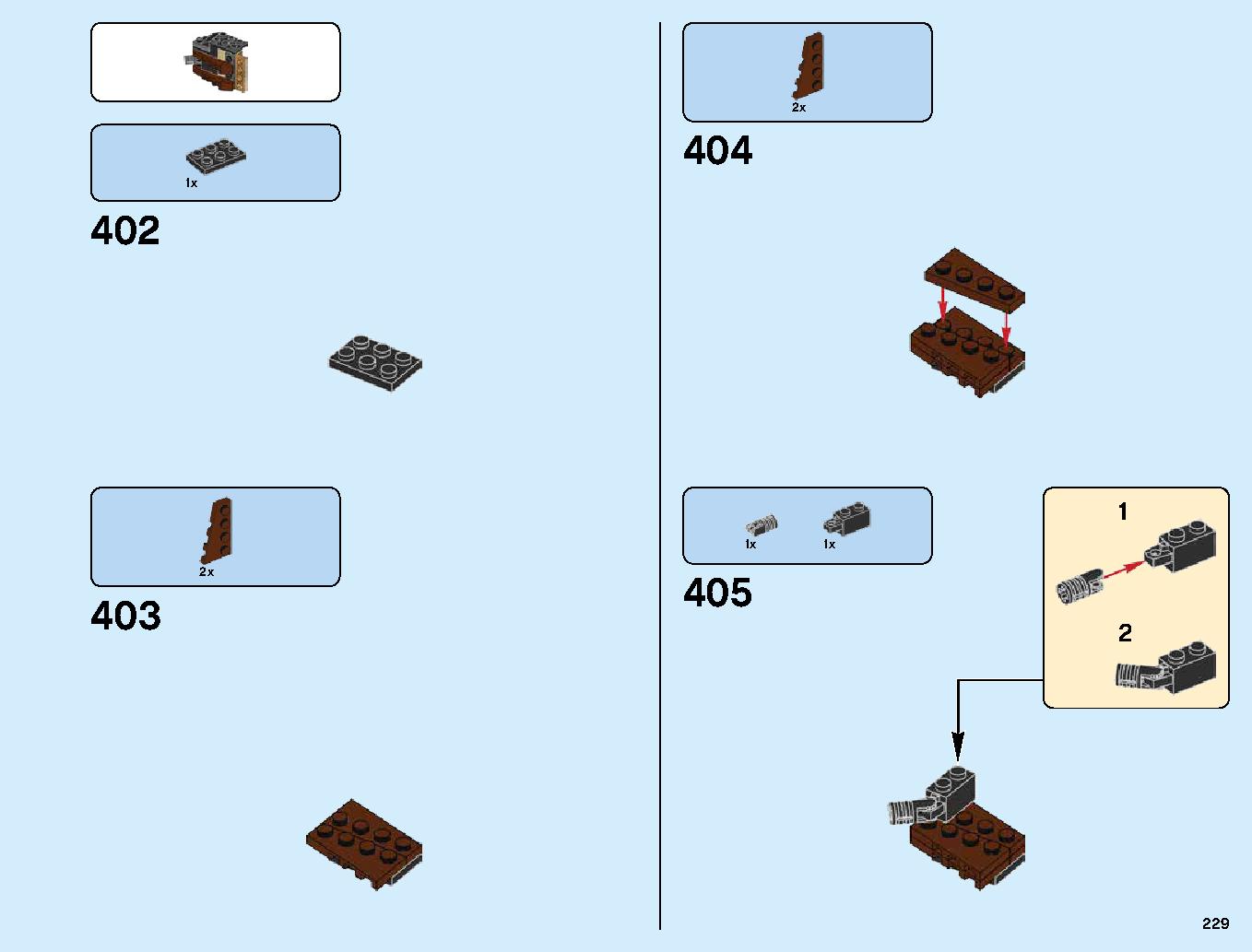 Destiny's Bounty 70618 LEGO information LEGO instructions 229 page