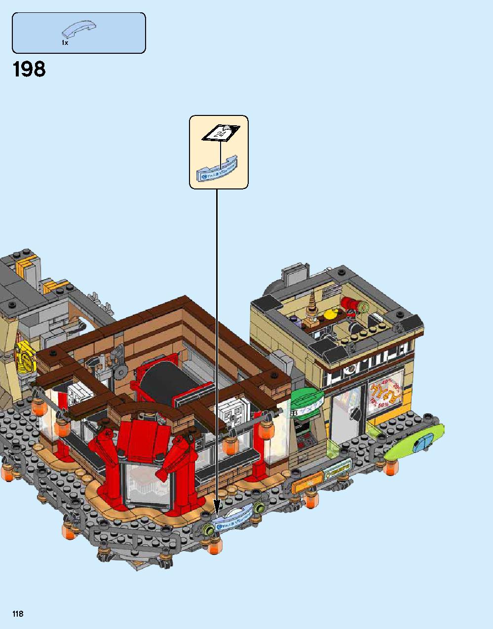 ニンジャゴー シティ 70620 レゴの商品情報 レゴの説明書・組立方法 118 page