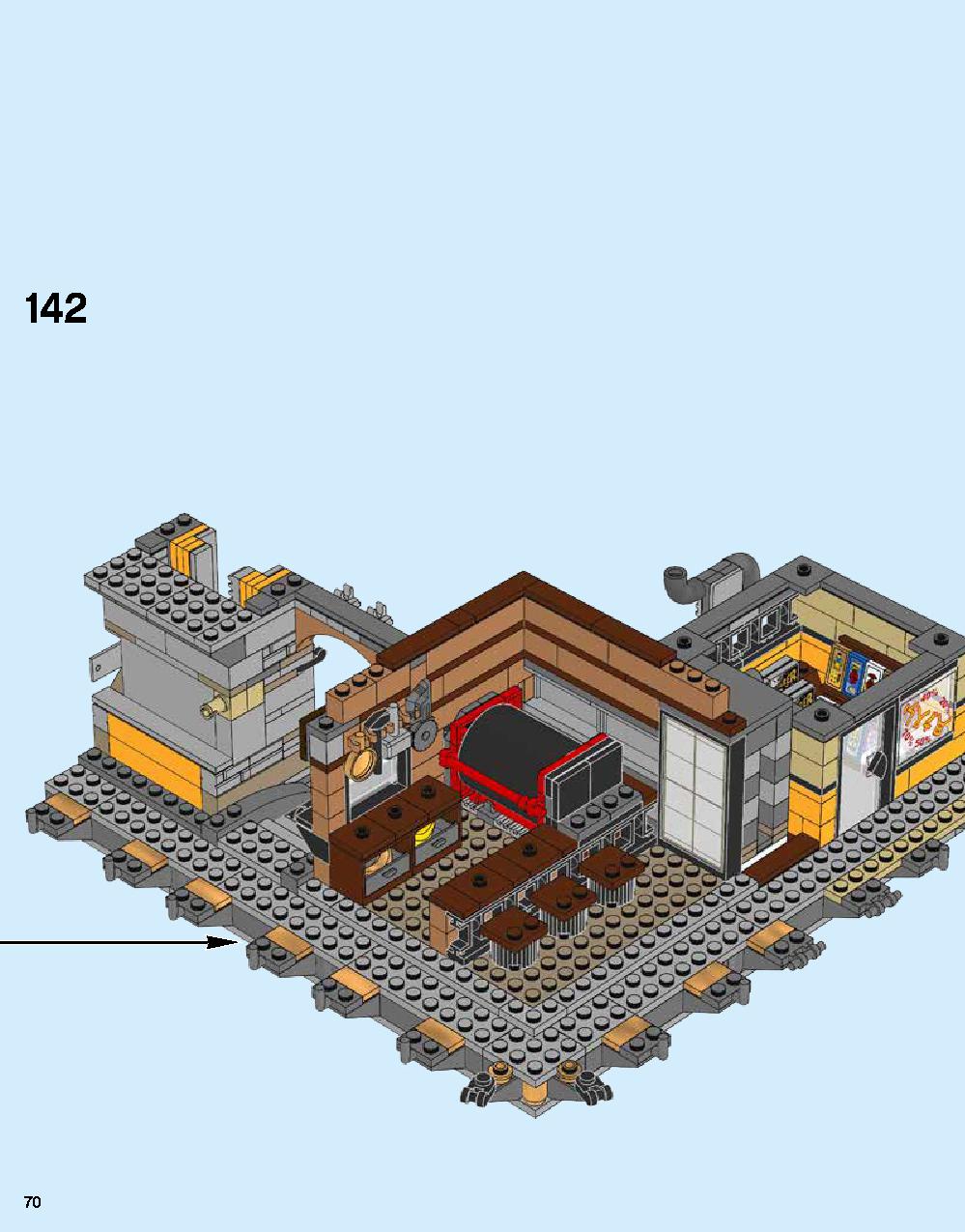 ニンジャゴー シティ 70620 レゴの商品情報 レゴの説明書・組立方法 70 page