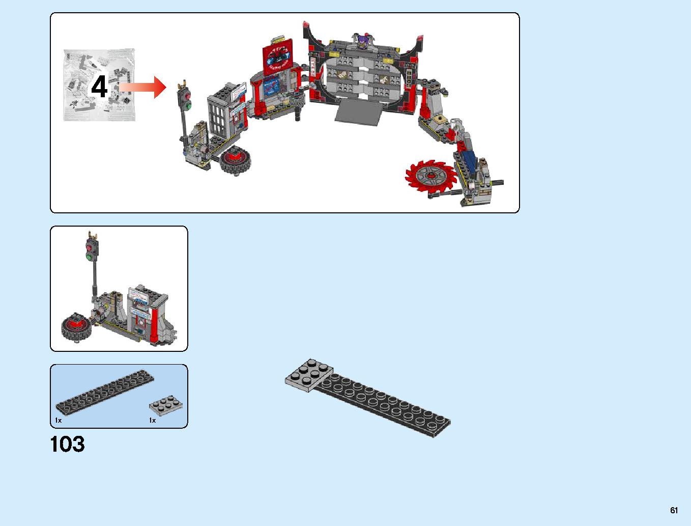 S.O.G. Headquarters 70640 LEGO information LEGO instructions 61 page