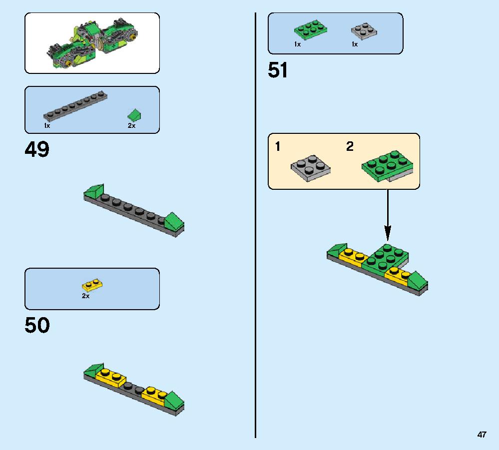 ニンジャ・ナイトクローラー 70641 レゴの商品情報 レゴの説明書・組立方法 47 page