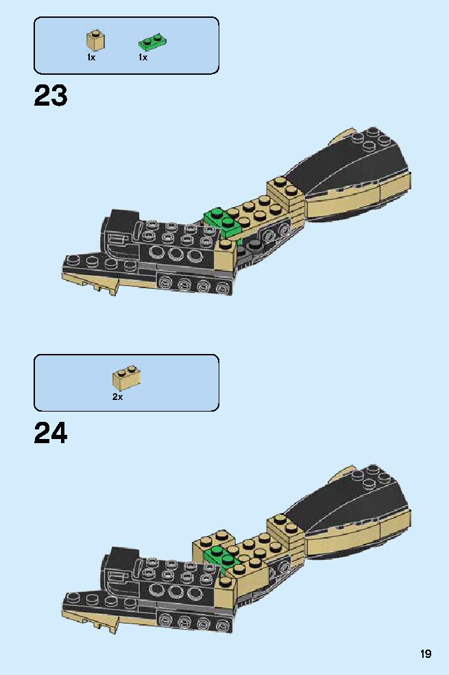 Golden Dragon Master 70644 LEGO information LEGO instructions 19 page
