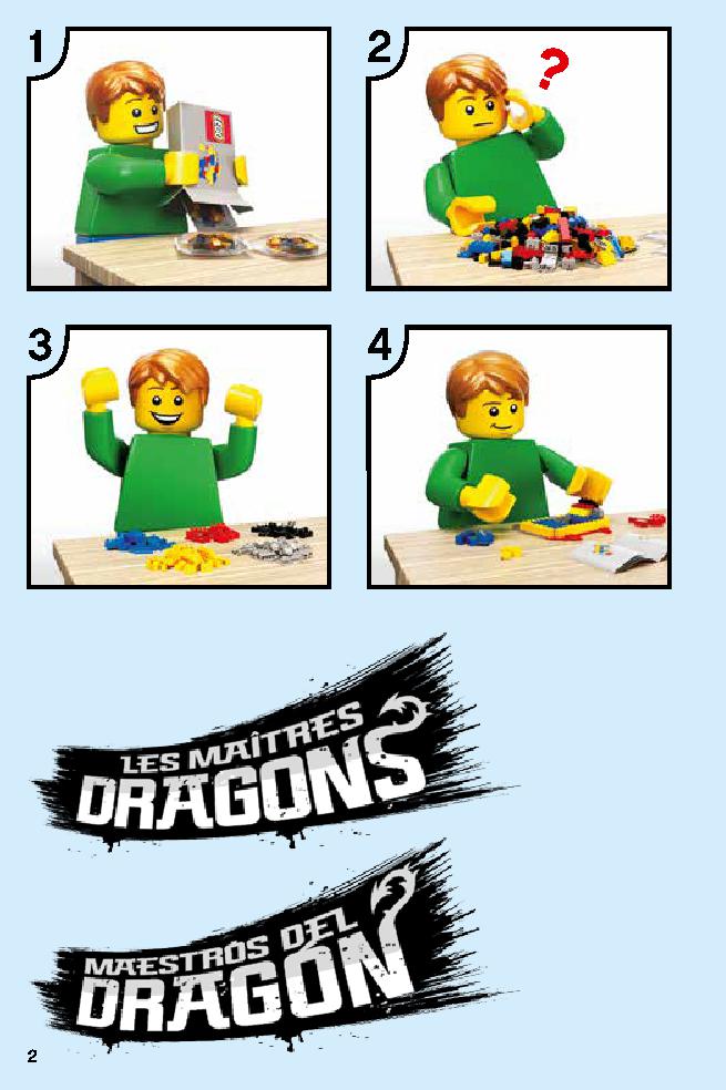 Golden Dragon Master 70644 LEGO information LEGO instructions 2 page