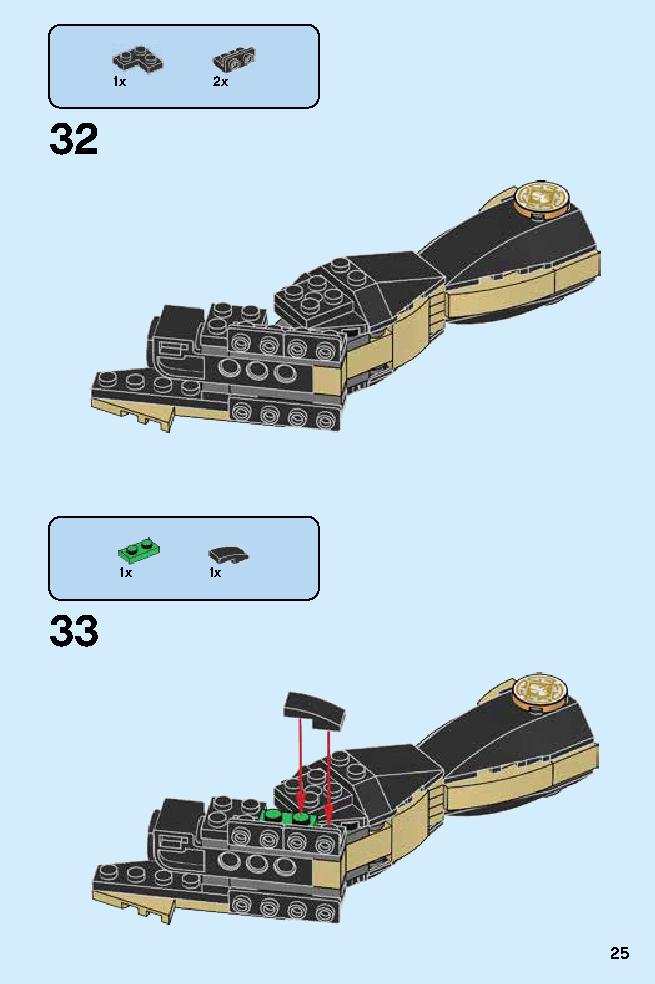Golden Dragon Master 70644 LEGO information LEGO instructions 25 page