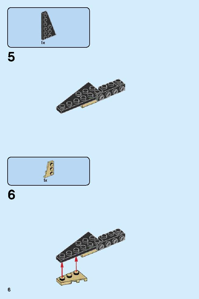 Golden Dragon Master 70644 LEGO information LEGO instructions 6 page