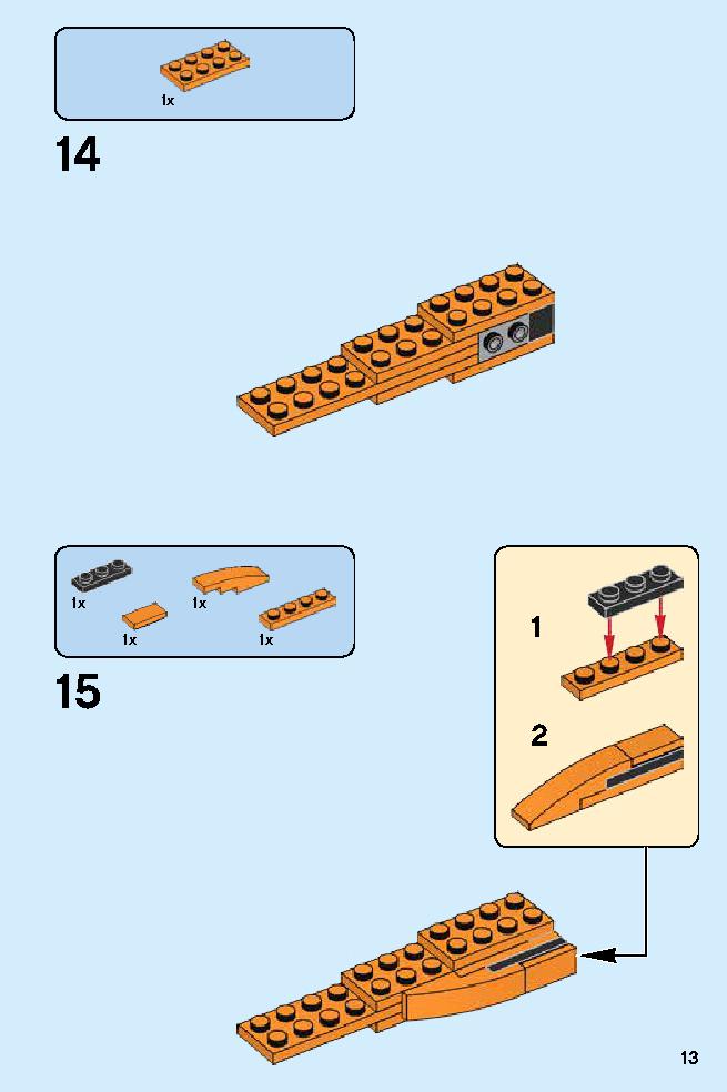 Cole - Dragon Master 70645 LEGO information LEGO instructions 13 page