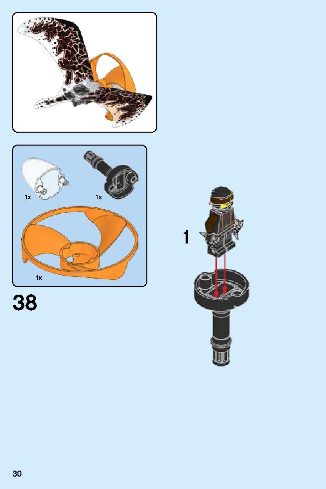 Cole - Dragon Master 70645 LEGO information LEGO instructions 30 page