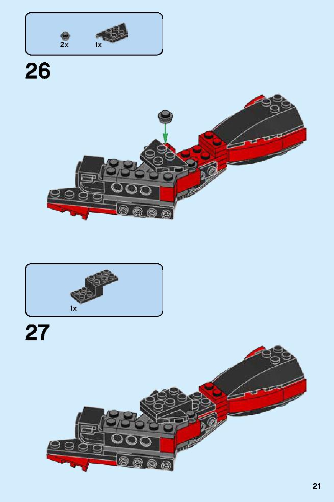 Kai - Dragon Master 70647 LEGO information LEGO instructions 21 page